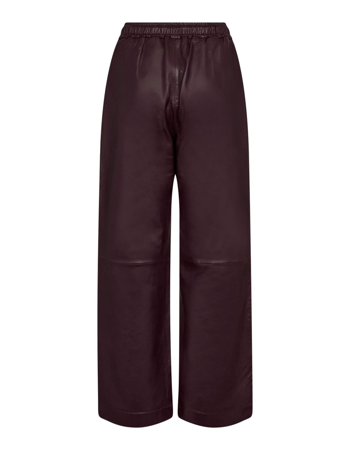 Co'couture Phoebe CC Pull-On Leather Trousers – Burgundy