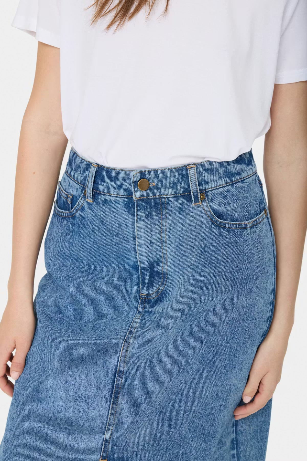 Saint Tropez GabiSZ Skirt - Light Blue Denim