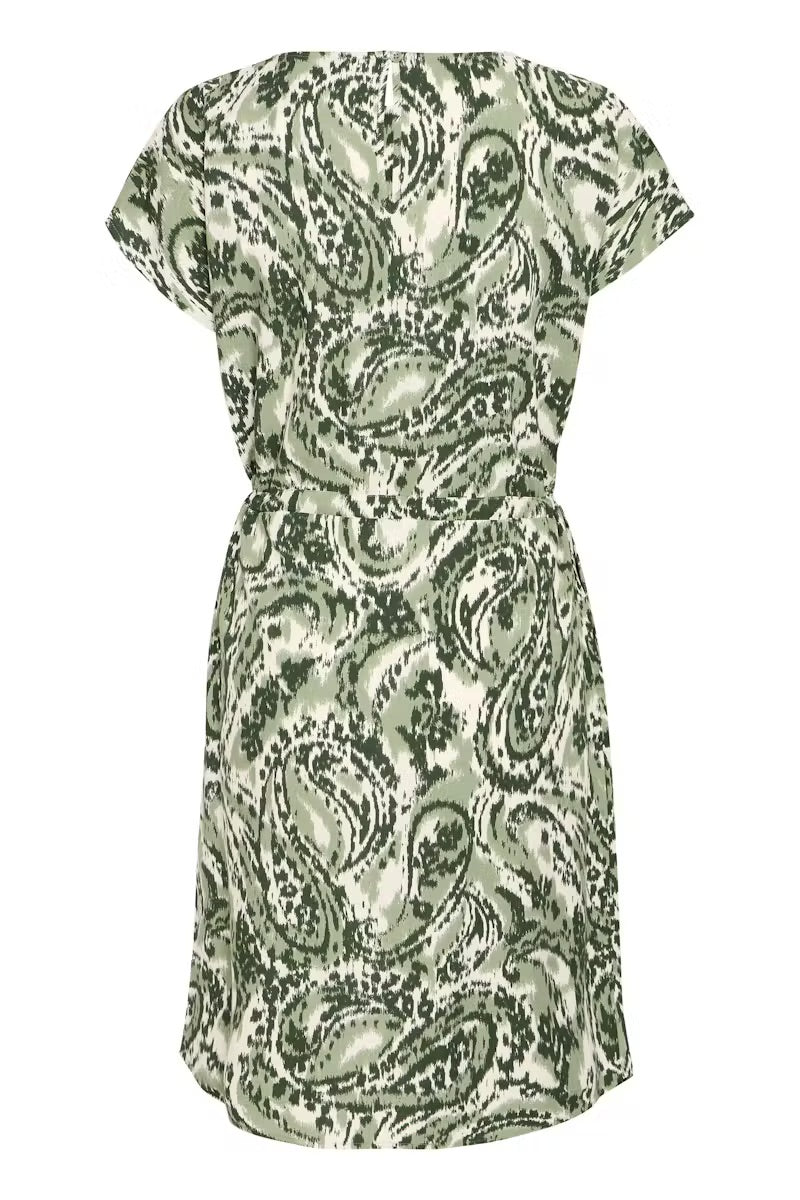 b.young BYMMJOELLA Dress - Green Paisley Print