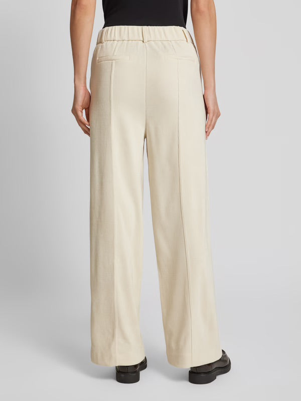 ICHI Ihkate Corduroy Wide Leg Pants - Ivory