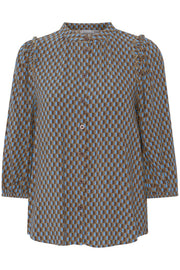 Fransa FXCIRLA Blouse Brown/Blue