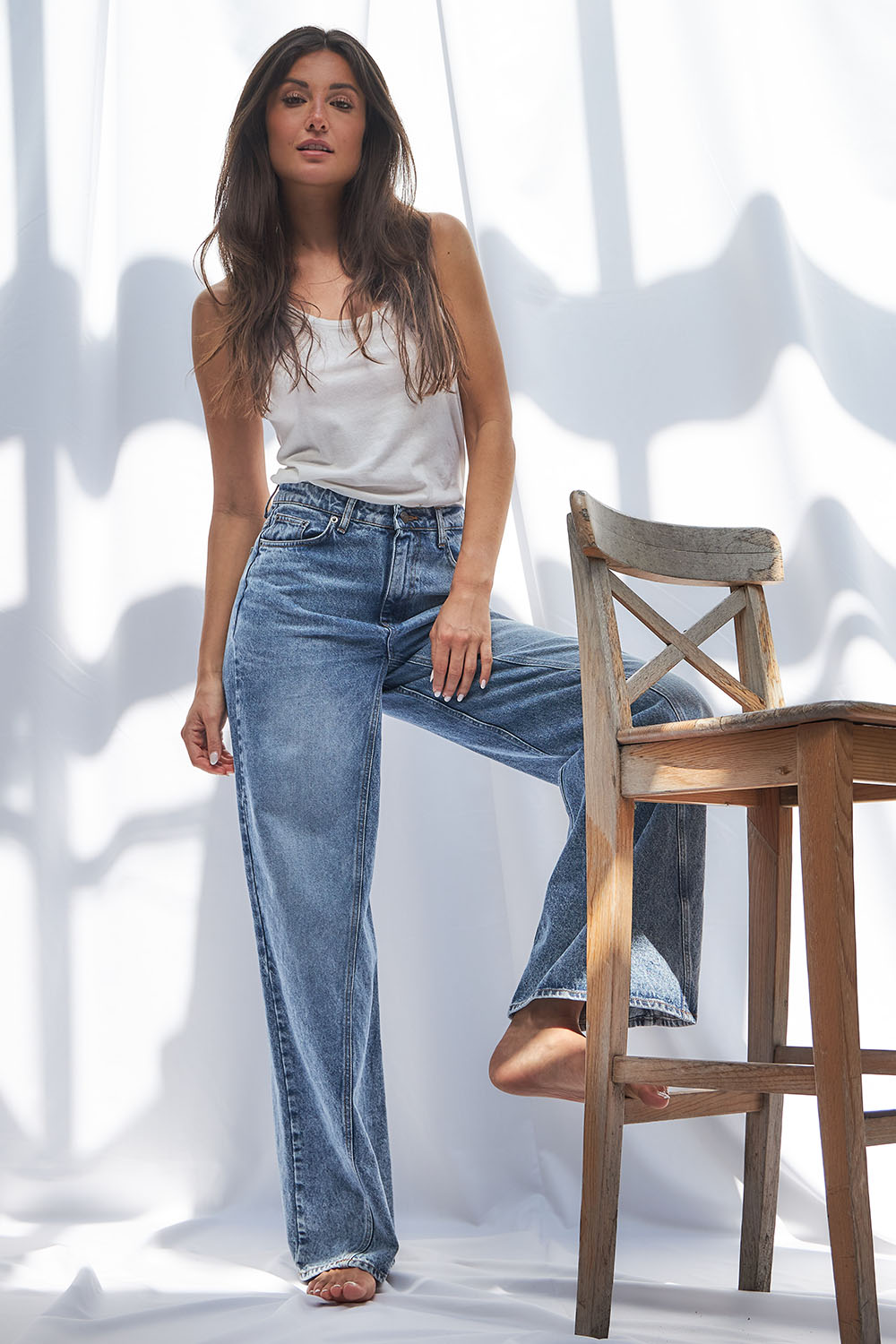 Co'couture Vika Non-Stretch Wide-Leg Jeans – Blue