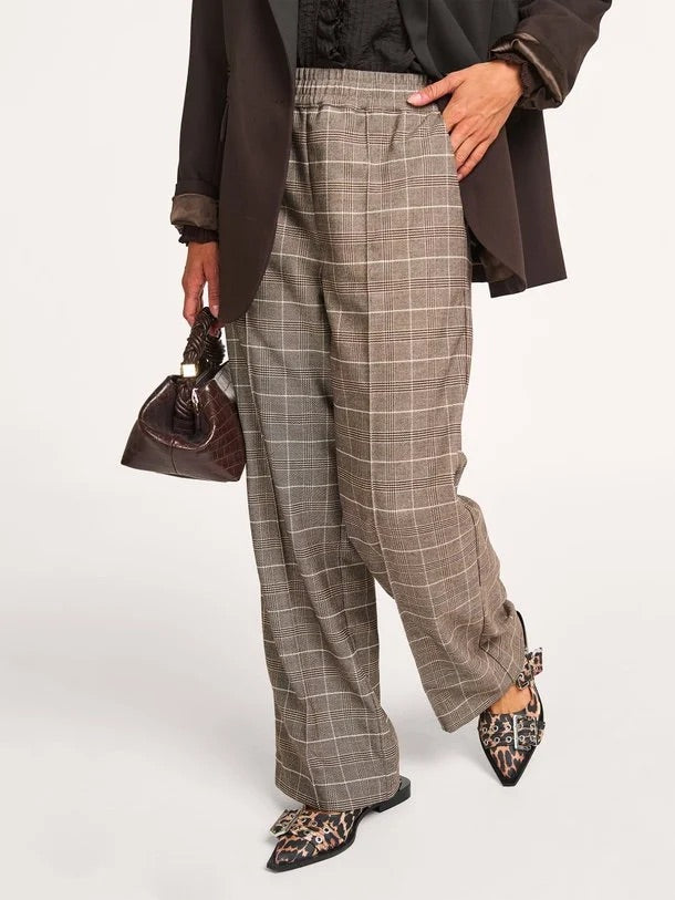 Co'couture Claudine CC Wide-Leg Trousers – Walnut