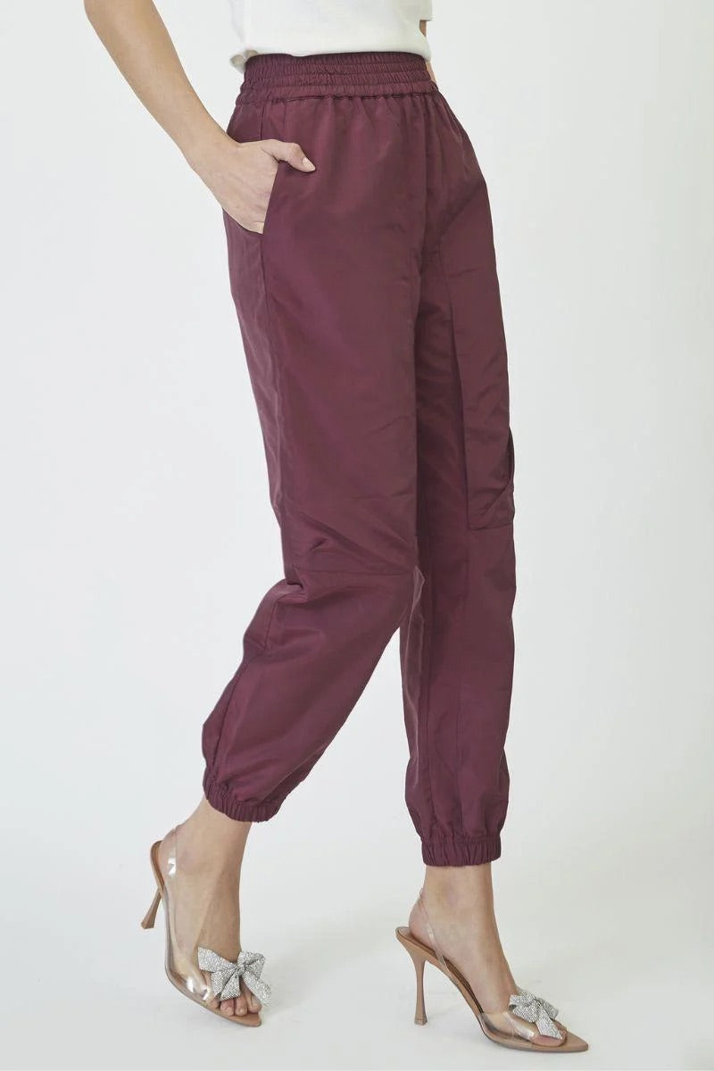 Co'couture Trice CC Tech Jogger Trousers – Burgundy