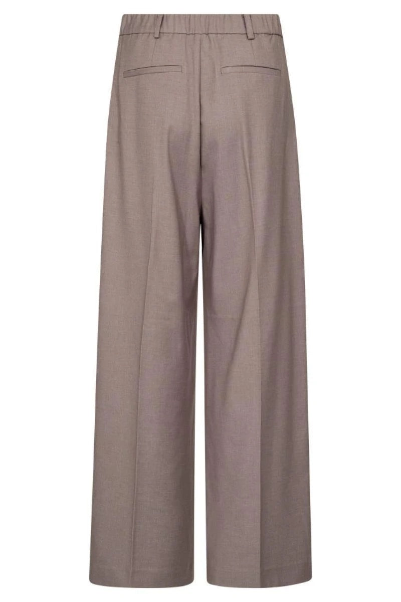 Co'couture Matty Wave Seam Wide-Leg Trousers – Mink