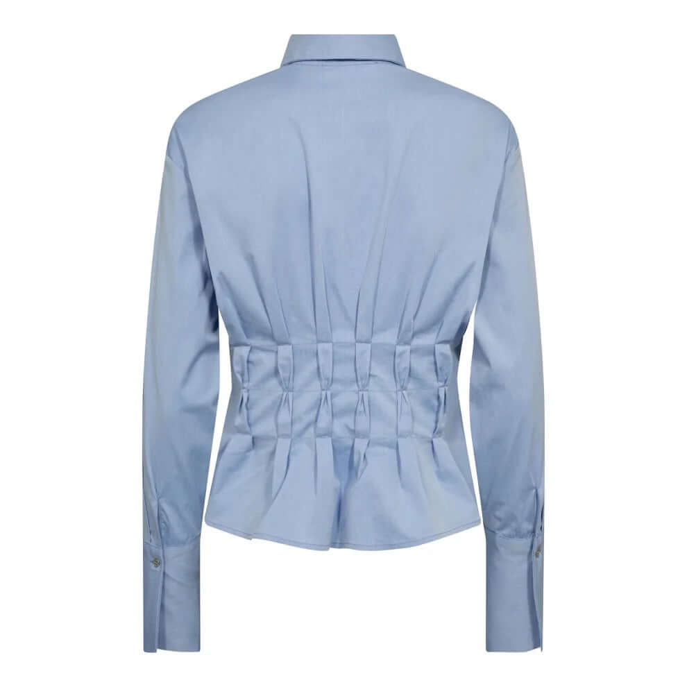 Co'couture Poppy CC Pleat Shirt – Light Blue