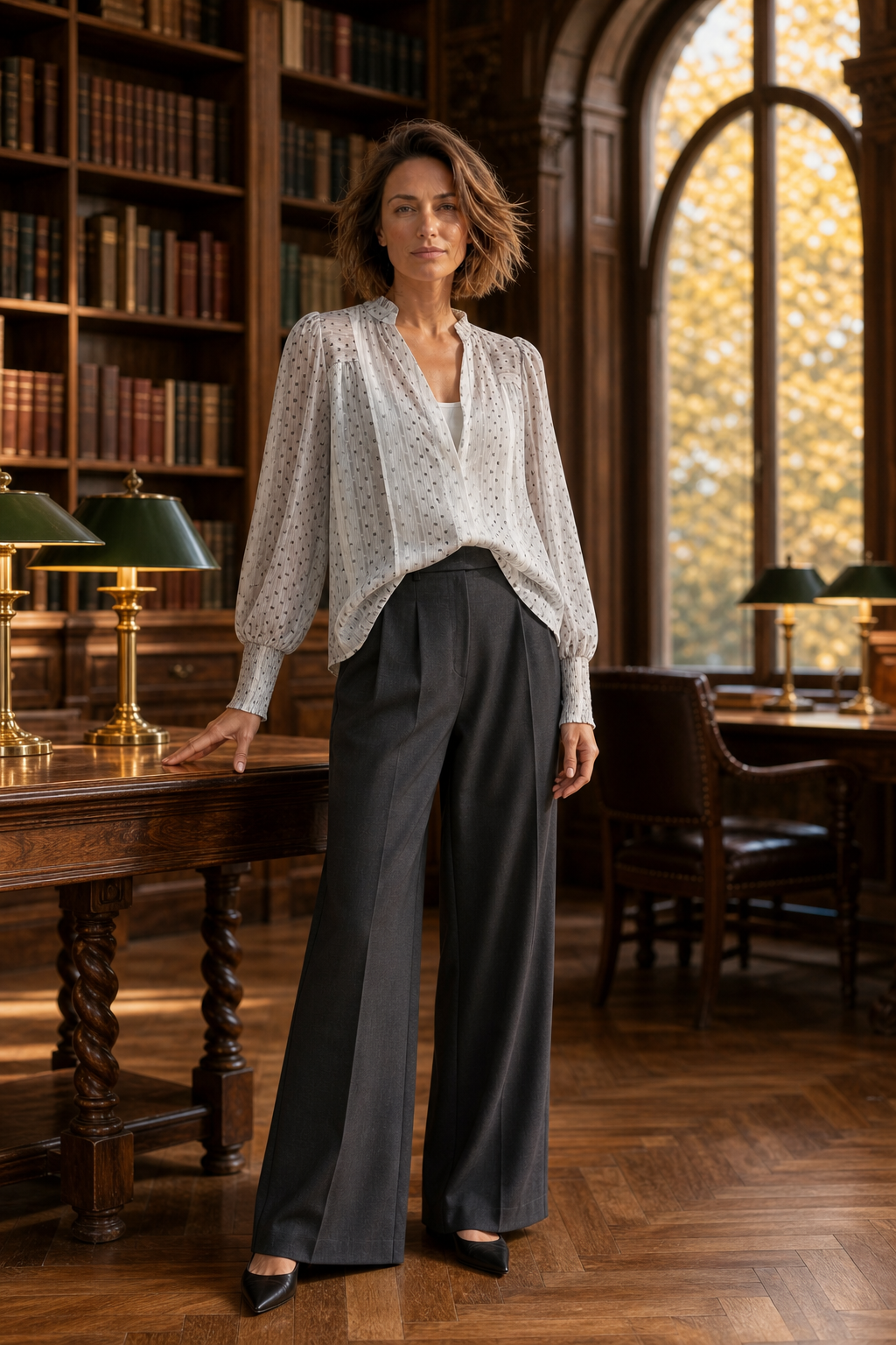Co'couture Olly CC V-Long-Sleeve Shirt – Off White