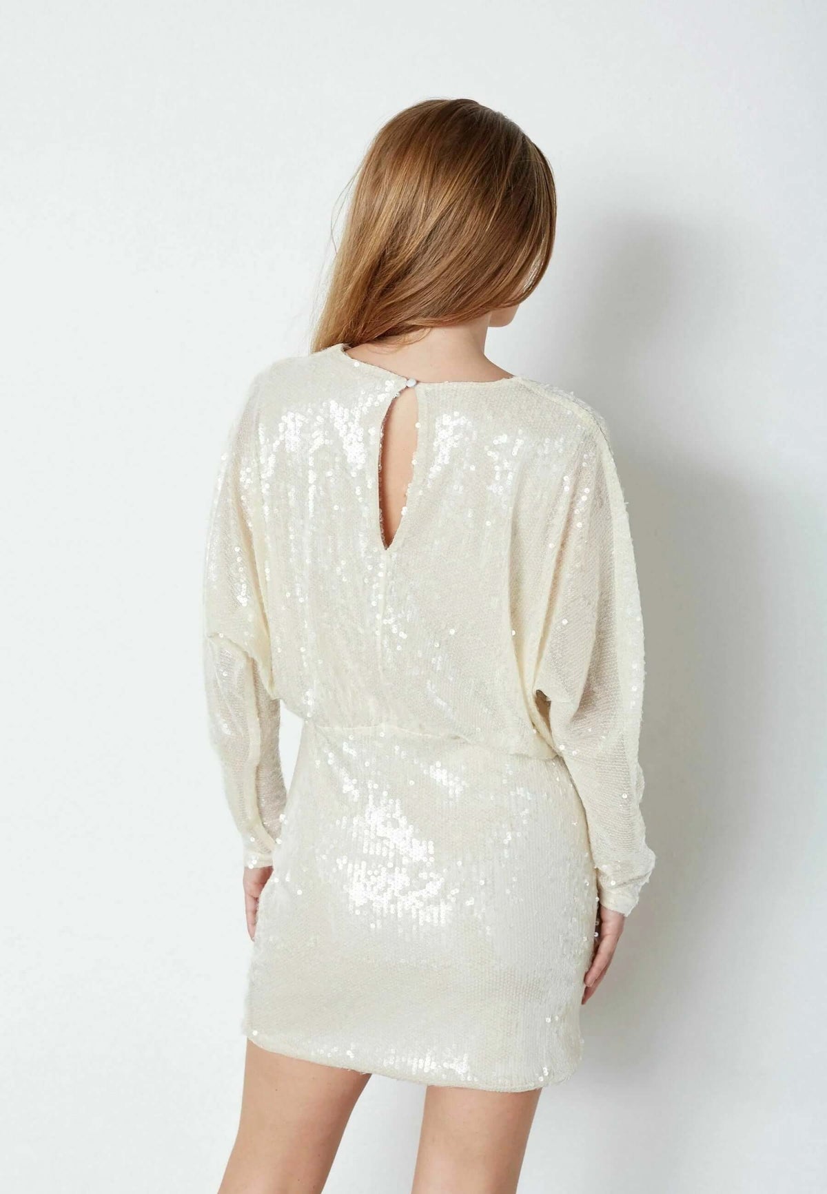 Co'couture Serafin CC Sequin Dress – Ivory