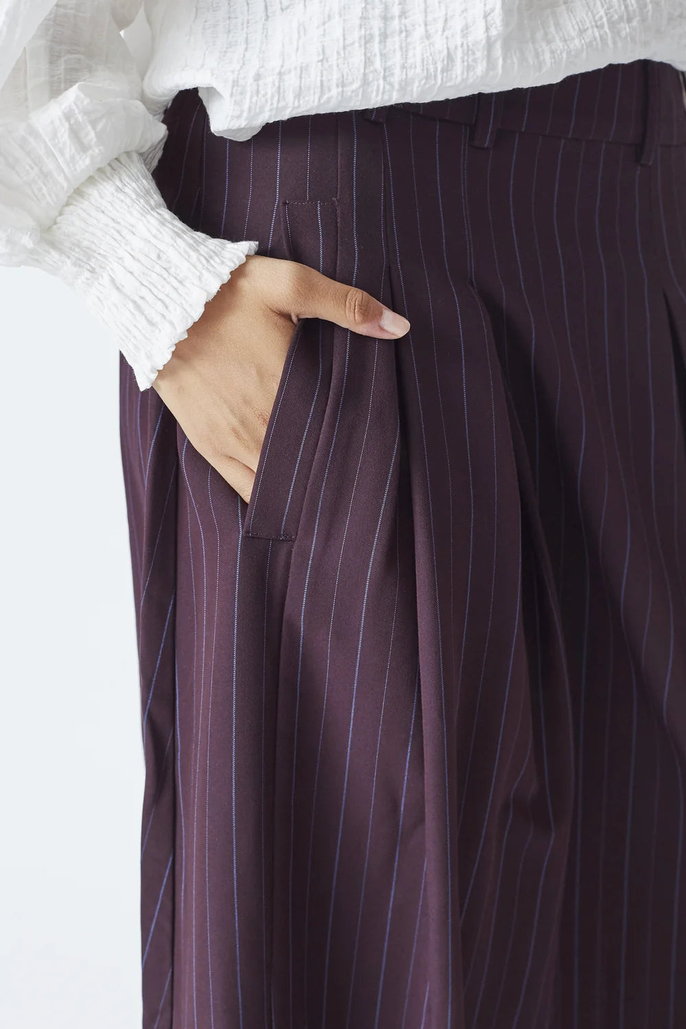 Co'couture Anya CC Trinny Pleat Skirt – Plum