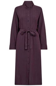 Co'couture Trinny CC Stripe Batwing Midi Dress – Plum