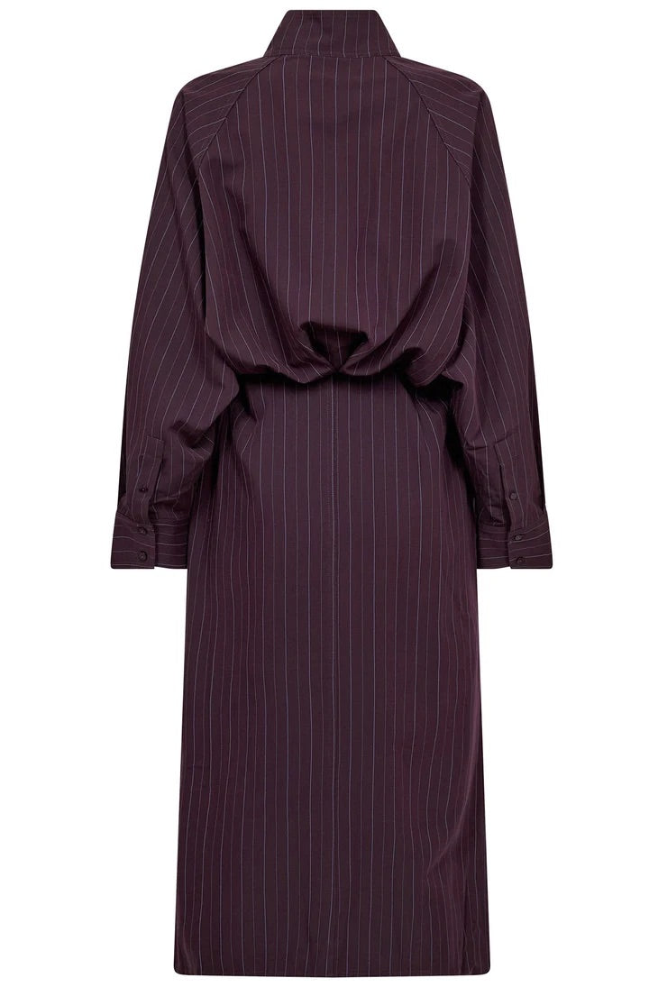 Co'couture Trinny CC Stripe Batwing Midi Dress – Plum