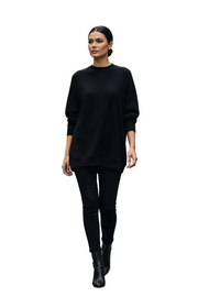 Black Sweater Urban Walk 1