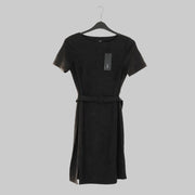 Zero Belted Midi Dress – Black
